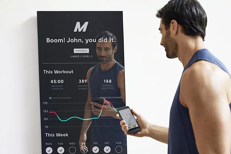 Mirror workout device hotsell