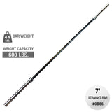 Body Solid OB86B 2" Olympic 7' Bar Body Solid Lifting bars, weight bars, dumbbell handles ob86b-hero__44817.1735322070
