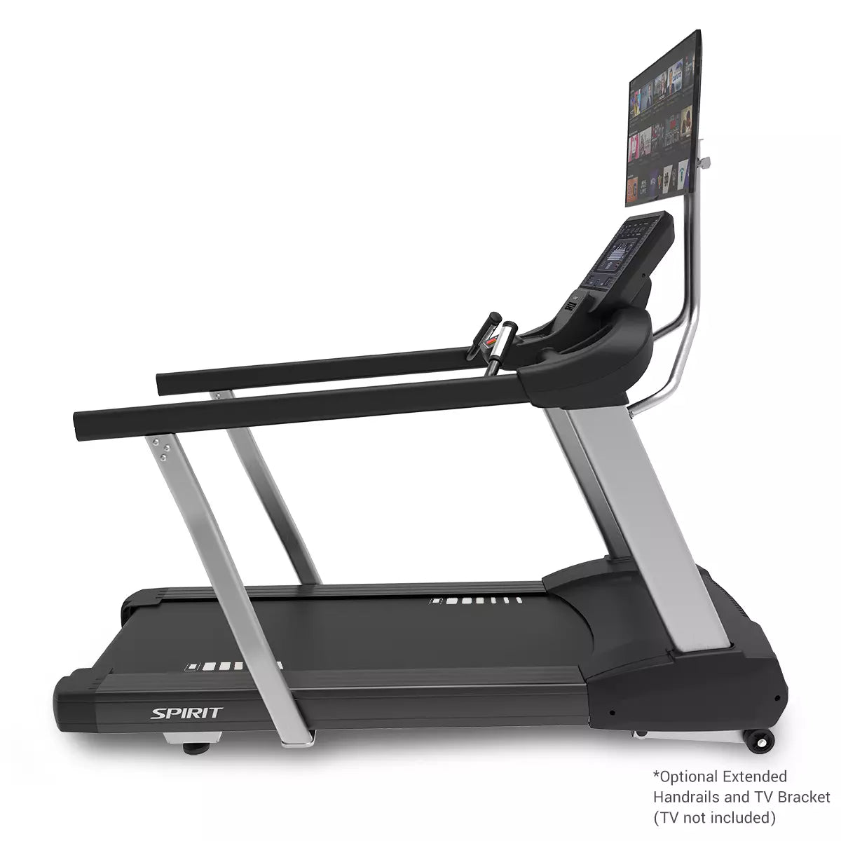 Spirit CT800 Treadmill | Black Spirit Treadmill; Commercial Frame Residential r_side_view_tv_jpg_b943ac6c-d1d0-4af4-a85f-def2e37f42c0