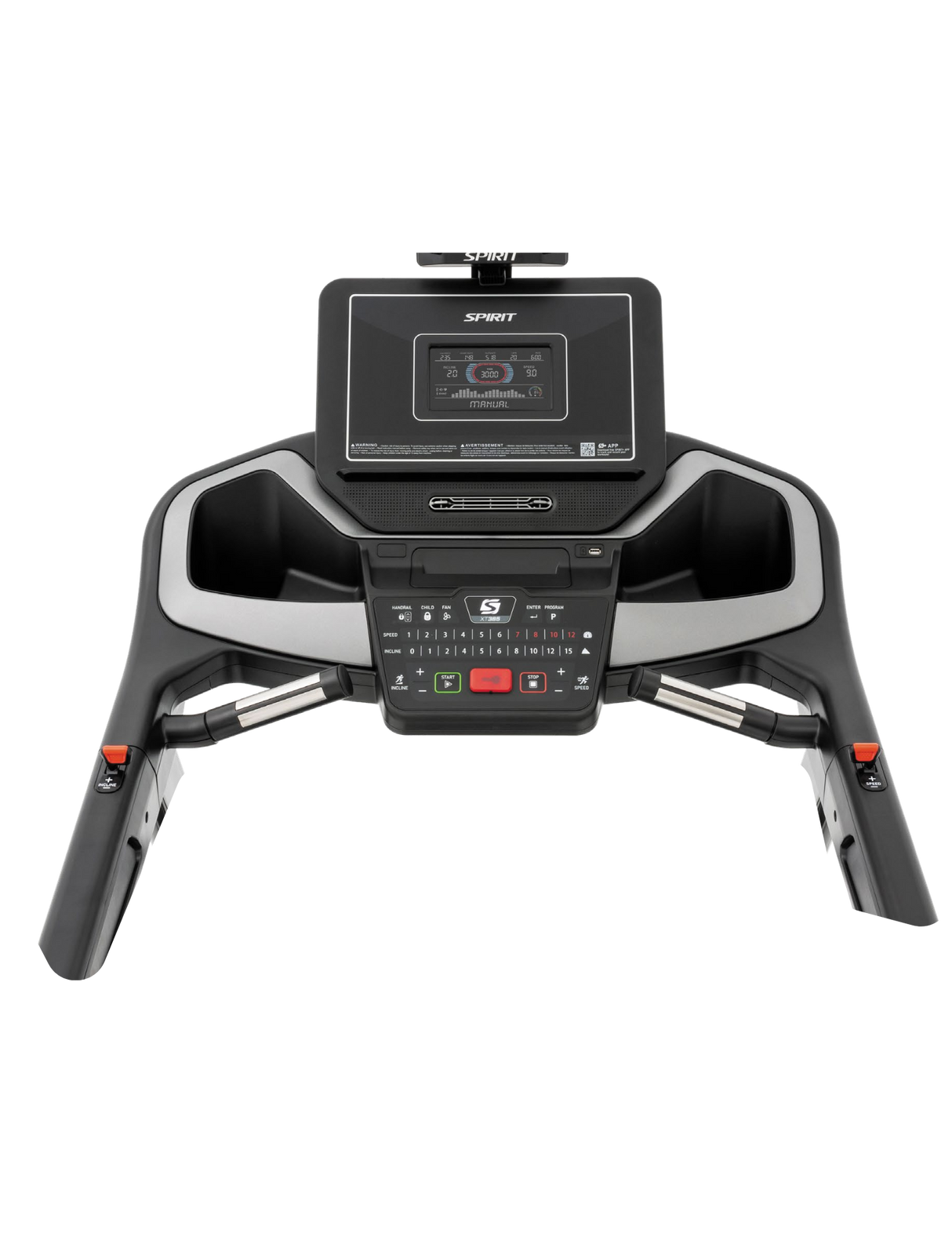 Spirit XT385 Treadmill Spirit Treadmills under 350lbs spirit_xt385-treadmill-2023-v2_view-5_811c868d-6433-4f42-b60e-cb329a8276f2