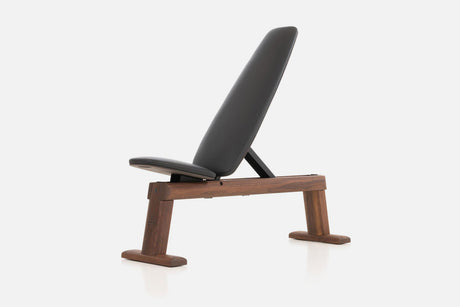 NOHRD WeightBench Genuine Leather Black NOHrD Bench; flat/incline/decline benches weightbench-nussbaum-schwarz-1-grey_2-walnut