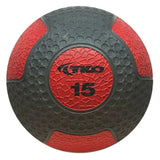 15 lb Commercial Rubberized Medicine ball is a heavy-duty, weighted ball designed to enhance your strength training workouts. The ball features an easy-to-grip double-dimpled rubber surface for effective tossing and catching.