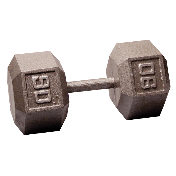 Body Solid Iron Hex Standard Dumbbell Gray G G Fitness Equipment